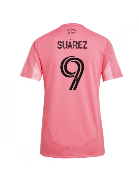 Ženski Nogometna dresi replika Inter Miami Luis Suarez #9 Domači 2025-26 Kratek rokav Ženski Nogometna dresi replika Inter Miami Luis Suarez #9 Domači 2025-26 Kratek rokav